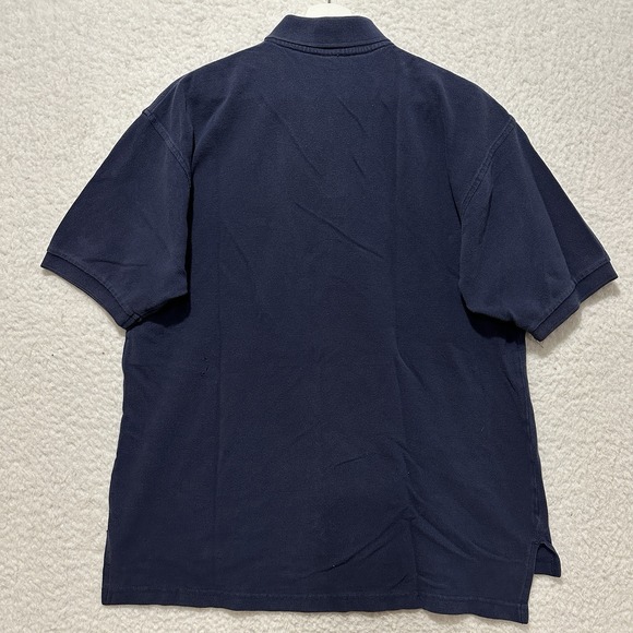 Vintage Blockbuster Employee Uniform Polo Shirt‎ Blue Adult Size L Retro - Picture 2 of 9